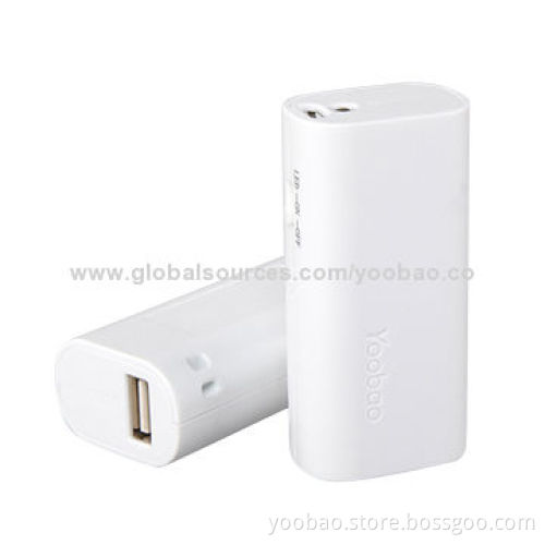 Elegant/Portable 2,600mAh Elfin Power Banks for Samsung S4/I9500, HTC, Sony